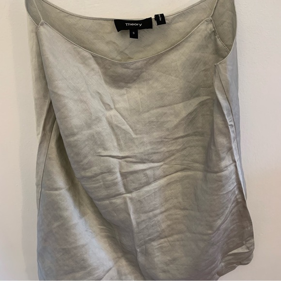 Theory Satin Sliver Top Tank - Picture 6 of 6